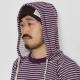 Columbia Knit×US/Border Pullover Hoodie（コロンビアニット×アス スウェットパーカー）パープル×ナチュラル [n-8838]|スウェットシャツ