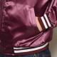 American Spirit Wear/Satin Award Jacket（アメリカンスピリットウェア サテンジャケット）バーガンディ×ホワイト [n-8887]|New ジャケット|ジャケット