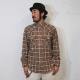 Ely&Walker/Light Flannnel Shirts/Right Brown��Beige [n-3346]