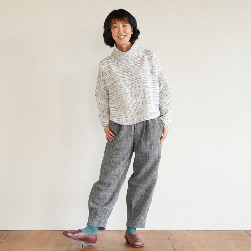 うさと✦ワイドパンツ✦藍染✦美品 mizuiro ind ワイドギャザータックパンツ｜ MARcourt ONLINE