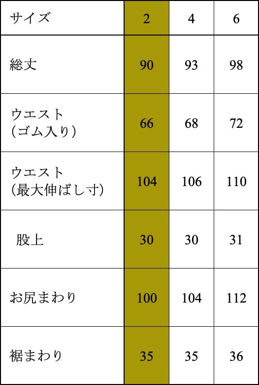 うさとのパンツ　サイズ2 パンツsize2 | サイズから選ぶ,サイズ2 | Usaatoオンラインショップ