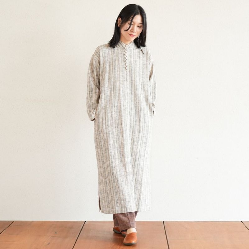 新品 usaato うさとの服 藍染め 白絣生地 シャツ ブラウス