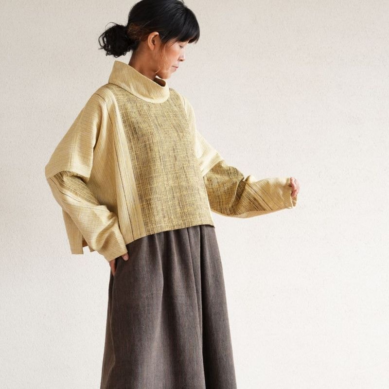 うさと トップス ゆったり 草木染め 染めから選ぶ,Natural & Ebony dyes（草木染め&黒檀染め