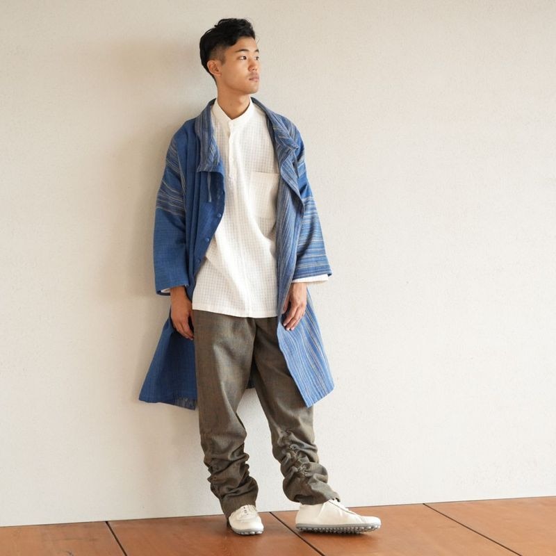 【半額】うさとの服　usaato 上下セット 美品 うさとの服 麻綿 上下ジャケット 生成 usaato ウサト