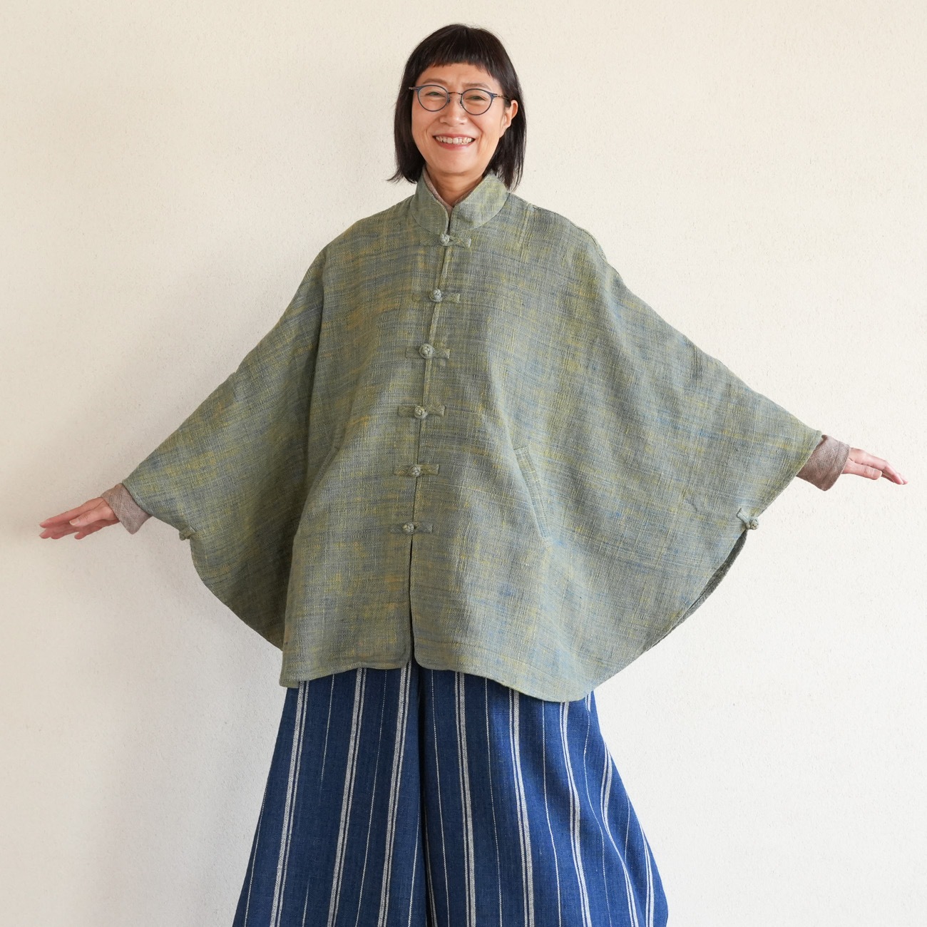 花ボタンマントsizeF | 新商品 | Usaatoオンラインショップ