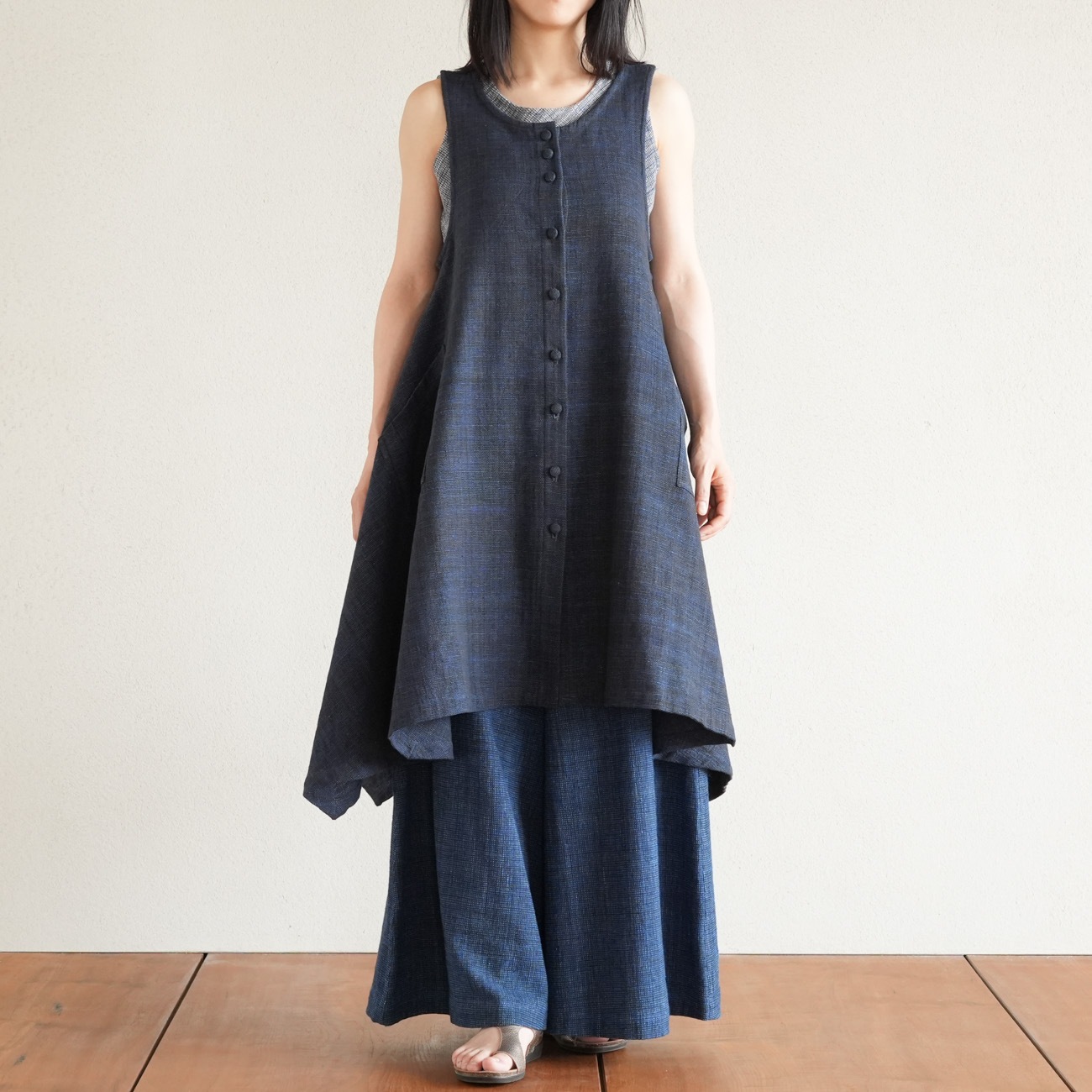 cen. マリンベスト Organic Cotton Wool 2WAYニットベスト(37793721-2024
