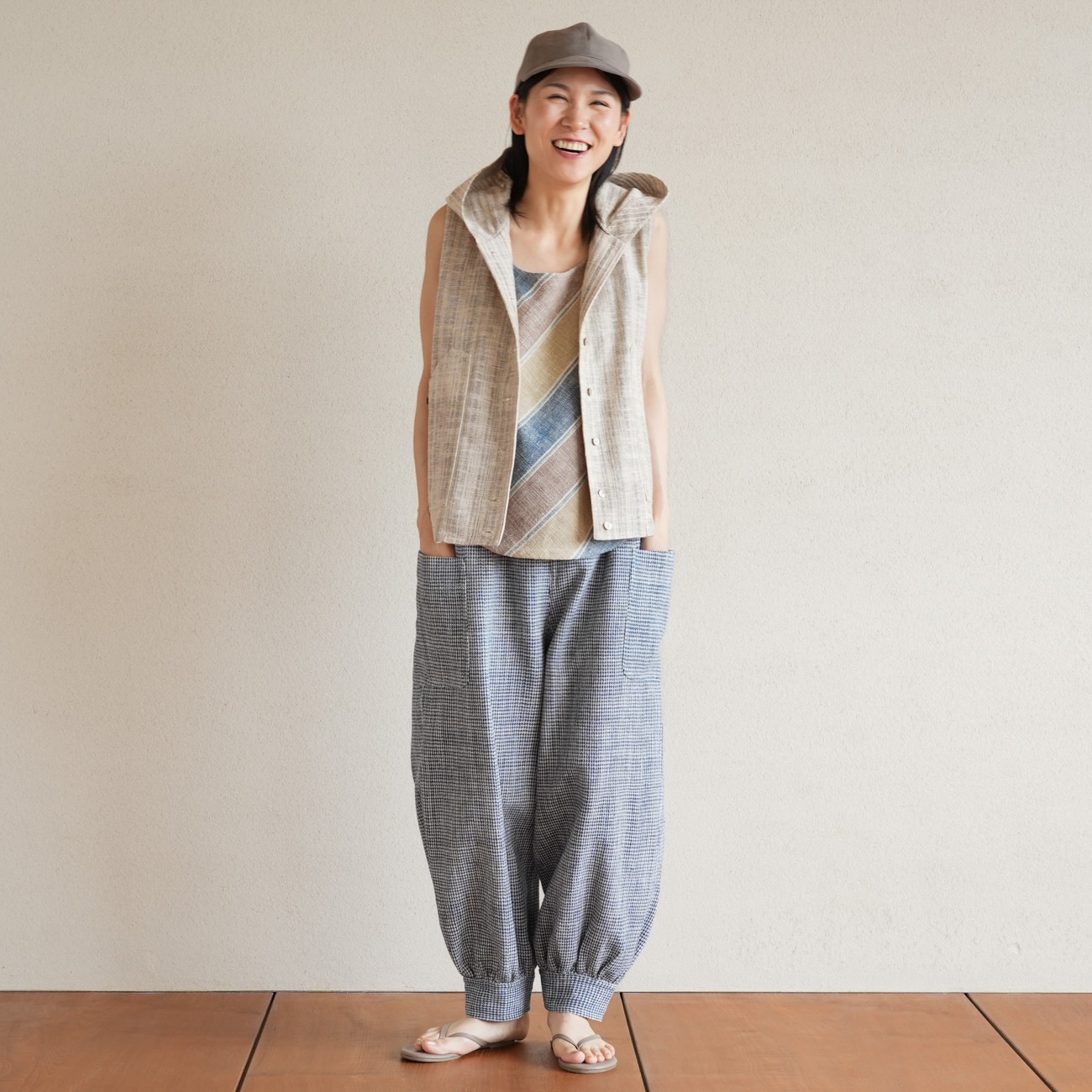うさと usaato ピエロ パンツ 藍染 草木染 size4 パンツsize4 | 新商品 | Usaatoオンラインショップ