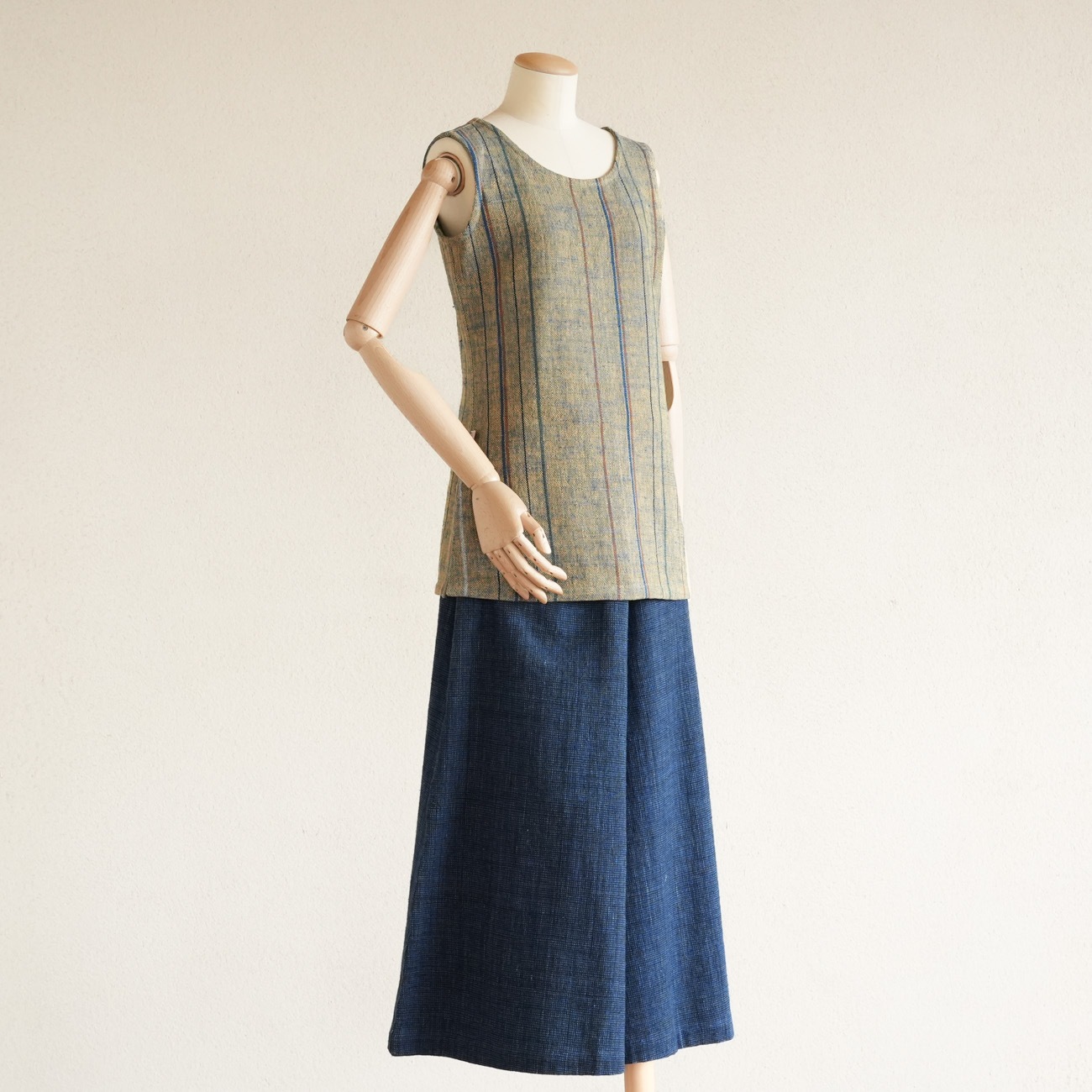 うさとの服 タンクトップ 藍染 タンクトップsize2 | 染めから選ぶ | Usaatoオンラインショップ