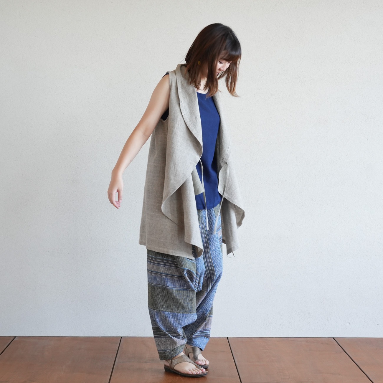 日本で染めた藍染めタンクトップsize4 | 新商品 | Usaatoオンライン