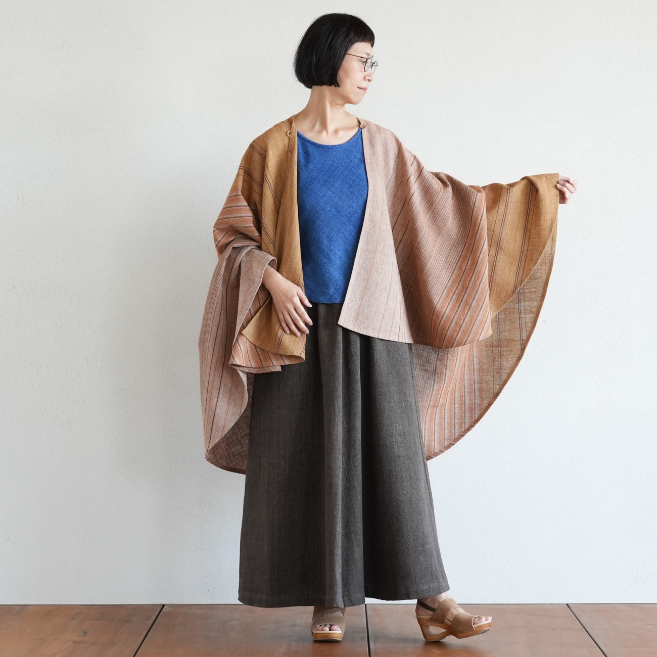 ユーカラ織マント STAFF STYLING｜THE SHOP YOHJI YAMAMOTO
