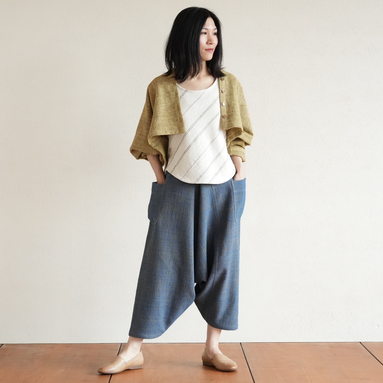 史上一番安い うさとの服 ムササビsize6 - lIndigo dyes（藍染め