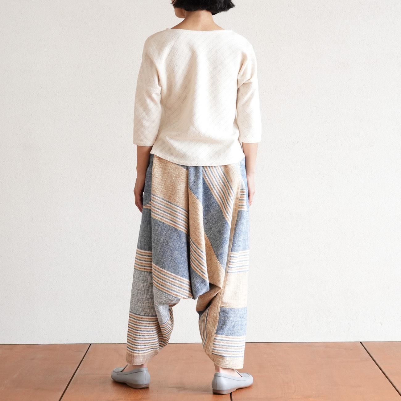 うさとの服　usatto　ムササビ　サイズ２ ブラウンコットン　茶綿 ムササビ作務衣、その魅力にせまる。 | Usaato うさと