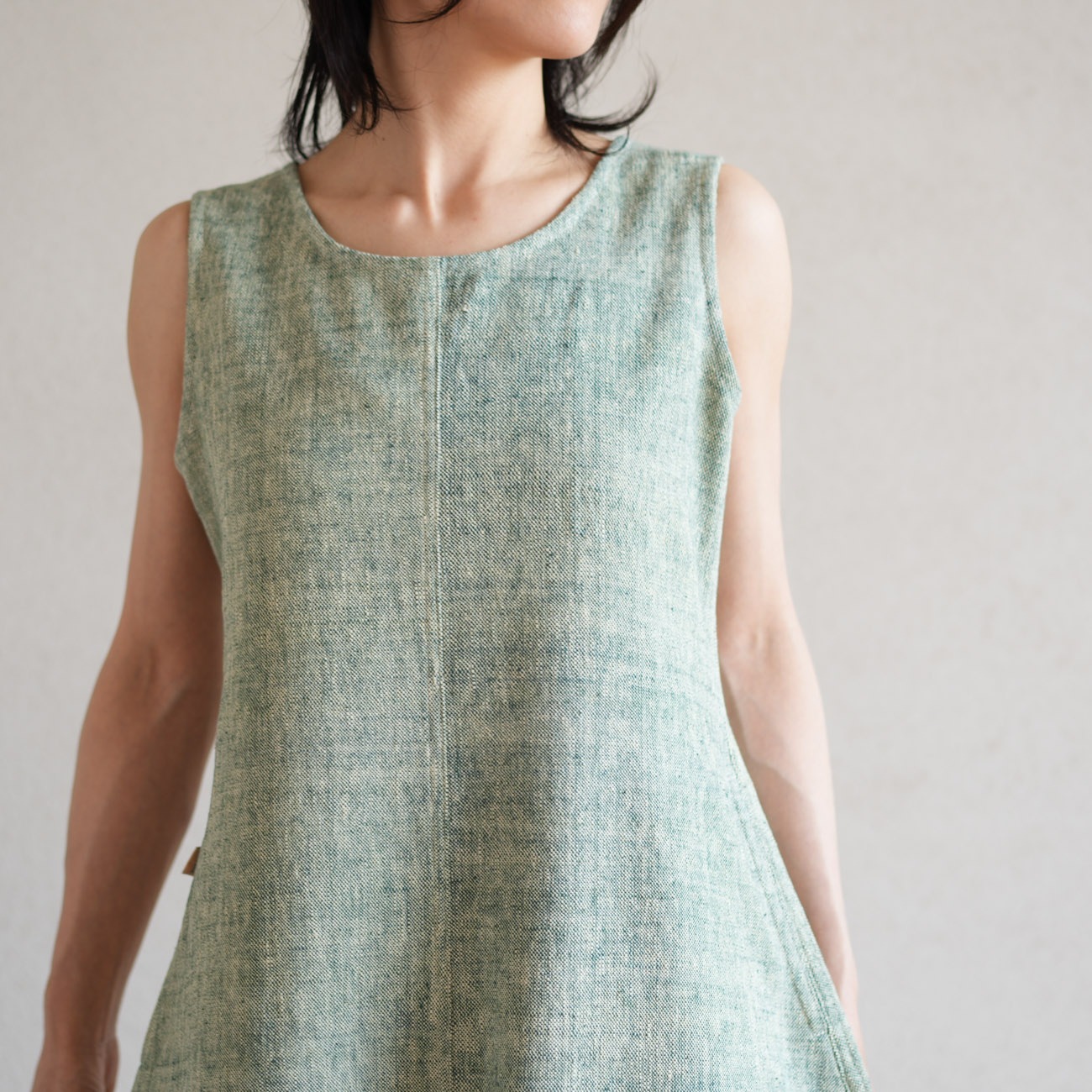 週末お値下げ☆うさとの服　usaato ノースリーブワンピ　サイズ４ ベージュ ワンピースsize4 | 新商品 | Usaatoオンラインショップ