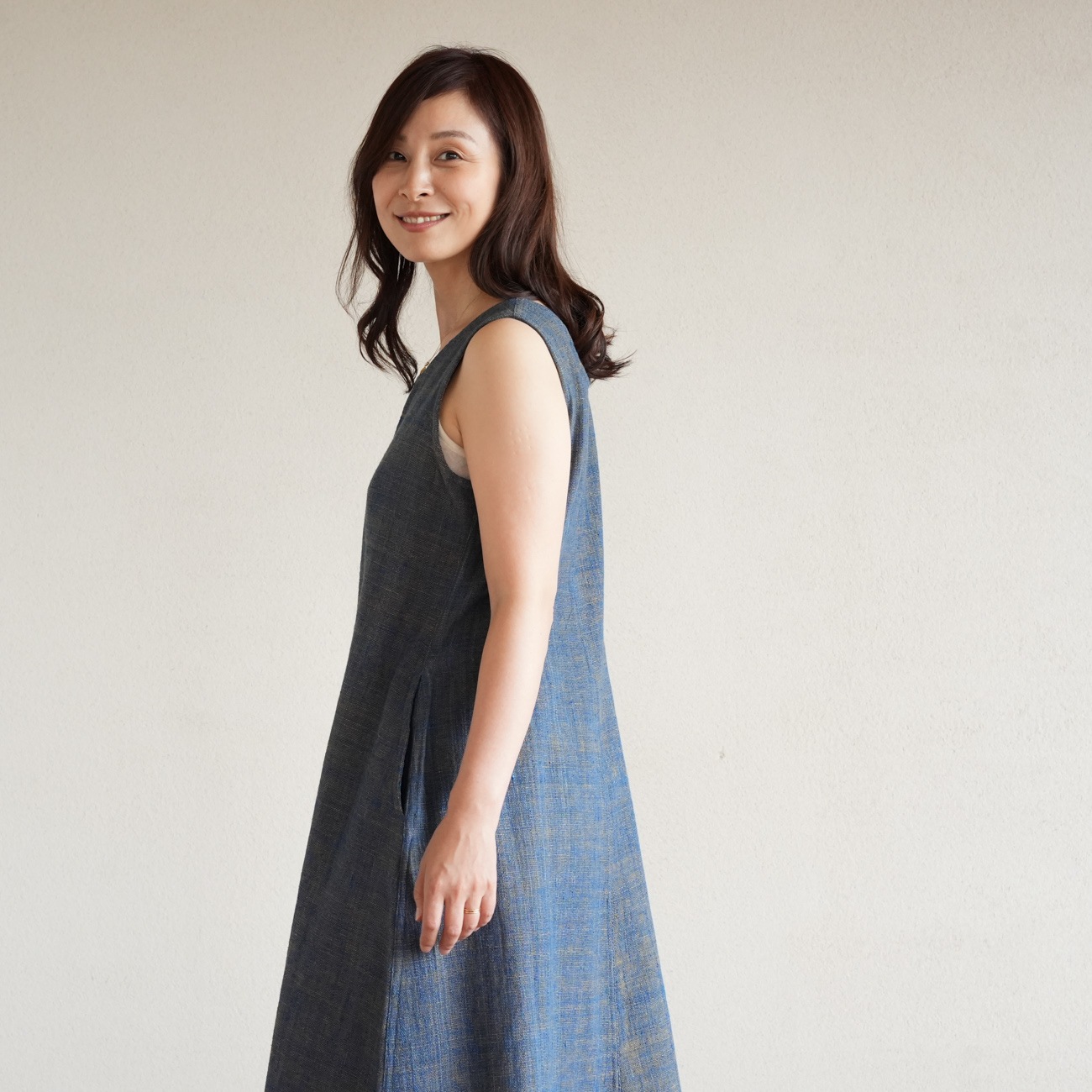 週末お値下げ☆うさとの服　usaato ノースリーブワンピ　サイズ４ ベージュ ワンピースsize6 | 新商品 | Usaatoオンラインショップ
