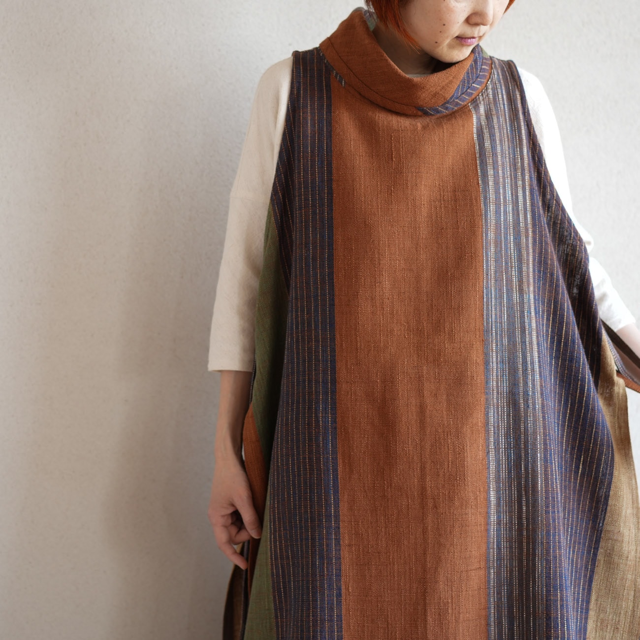 エプロンワンピースsize4 | 染めから選ぶ,Natural & Indigo dyes