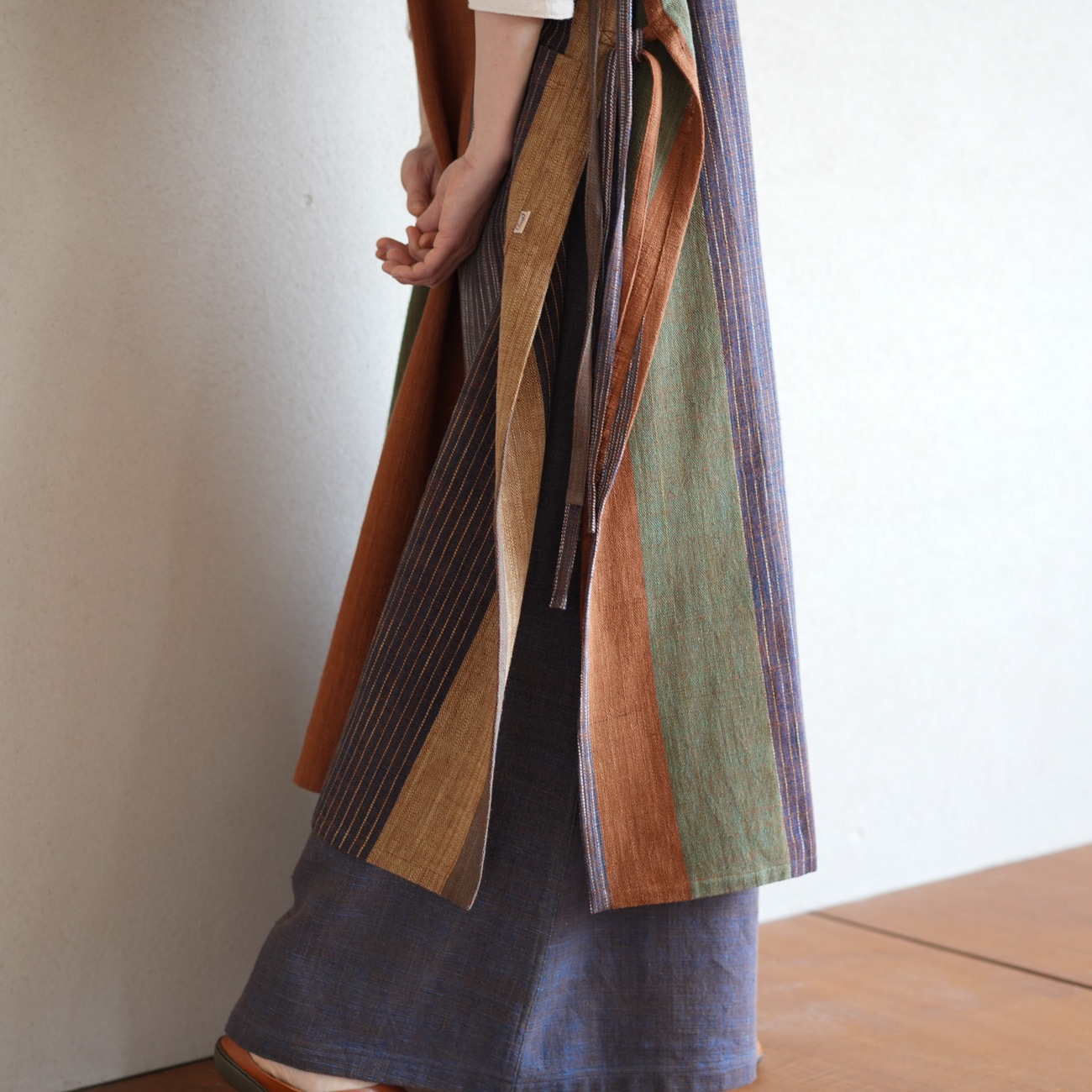 エプロンワンピースsize4 | 染めから選ぶ,Natural & Indigo dyes