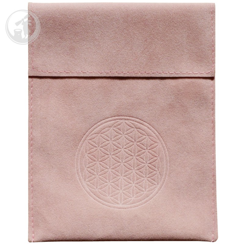 フラワー オブ ライフ ( Flower of Life ) ユニバース エンブレム ポーチ スタイル ピンク 完全オリジナル