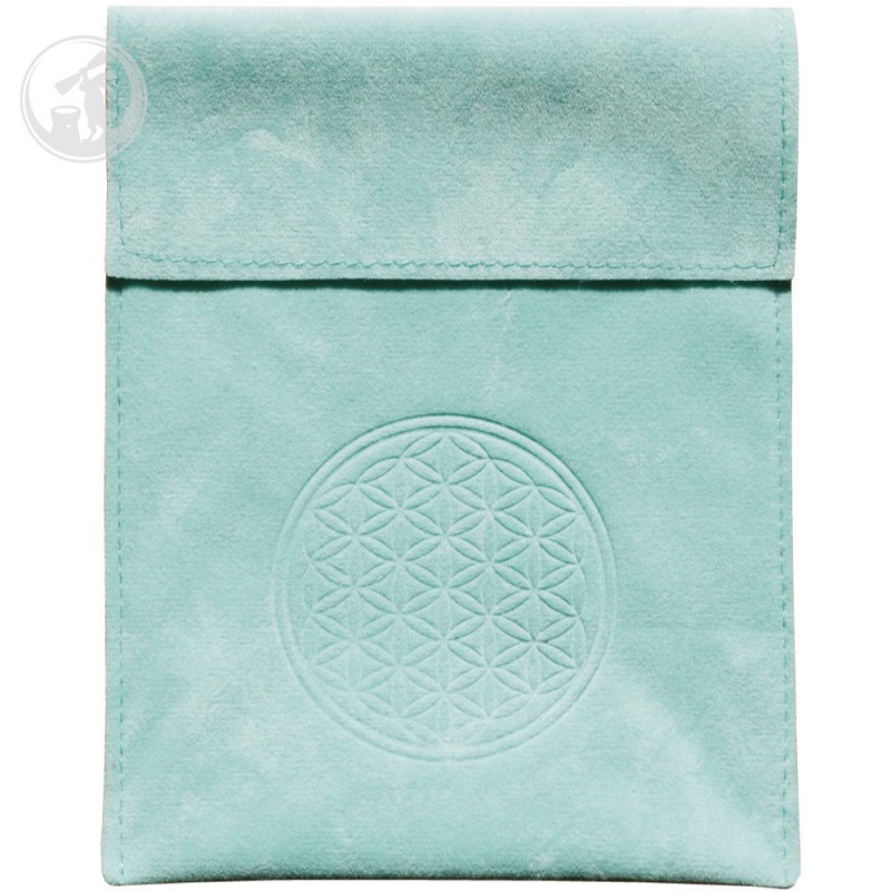 フラワー オブ ライフ ( Flower of Life ) ユニバース エンブレム ポーチ スタイル グリーン 完全オリジナル