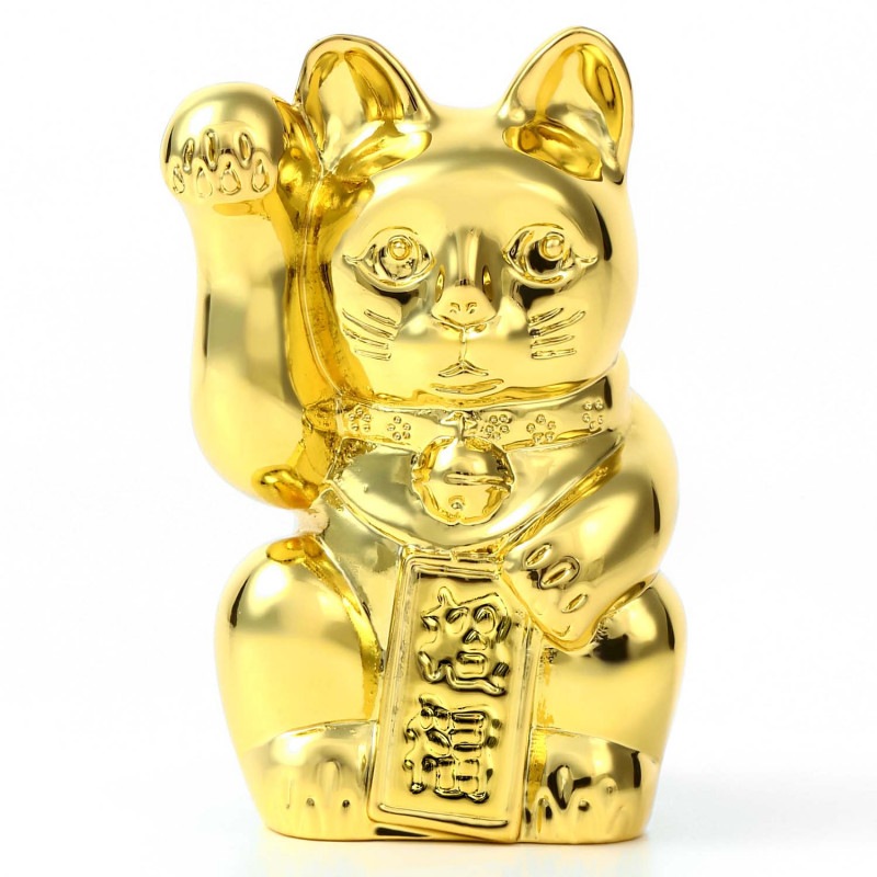 金運 開運 金属製 招き猫 ゴールド 『うさやusa-ya』 オリジナル デザイン