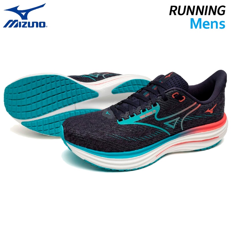 【新品未使用タグあり】ミズノウエーブライダー27 ランニングシューズ MIZUNO ミズノ メンズ スニーカー ウエーブライダー27 SW