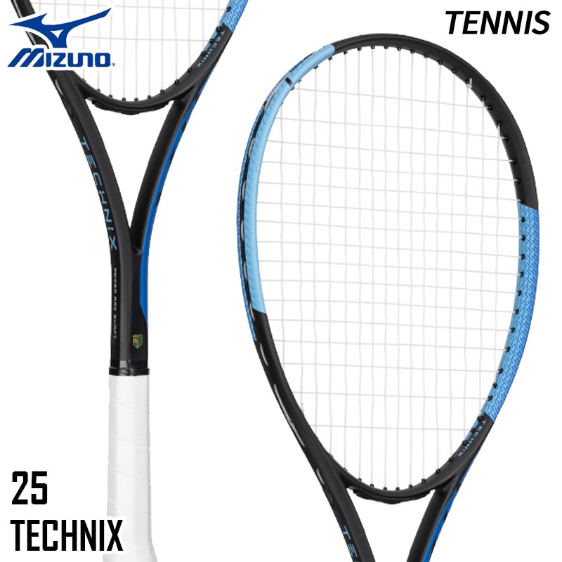 ガット張上済】ミズノ MIZUNO テクニクス ブラック×ブルー 63JTN67725