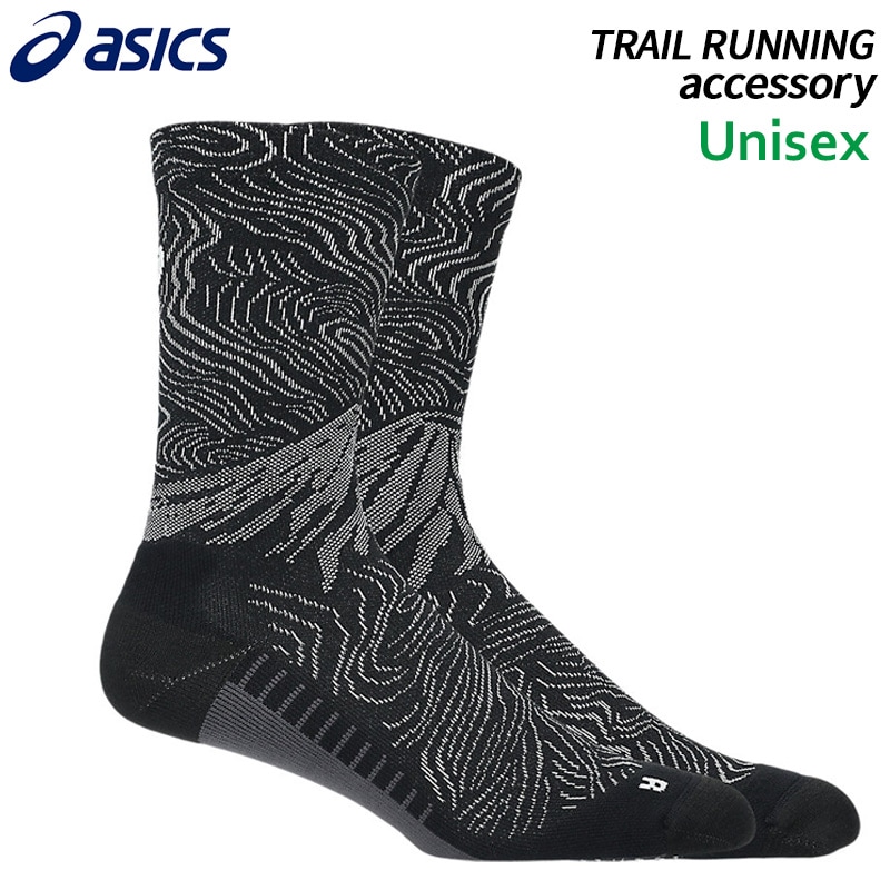 アシックス asics FUJITRAILグラフィッククルーソックス 3013B327-001