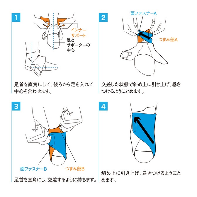 ザムスト ZAMST FA-1 足首用サポーター 左右兼用 ソフトサポート