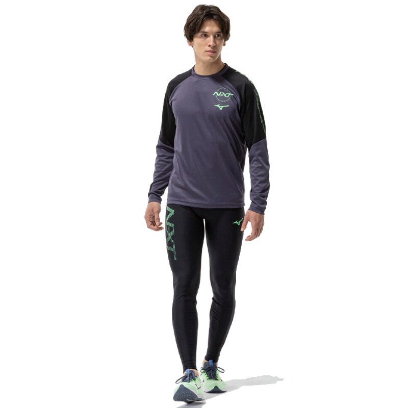 ミズノ MIZUNO N-XTロングTシャツ オデッセイグレー U2MAC50210 ユニ