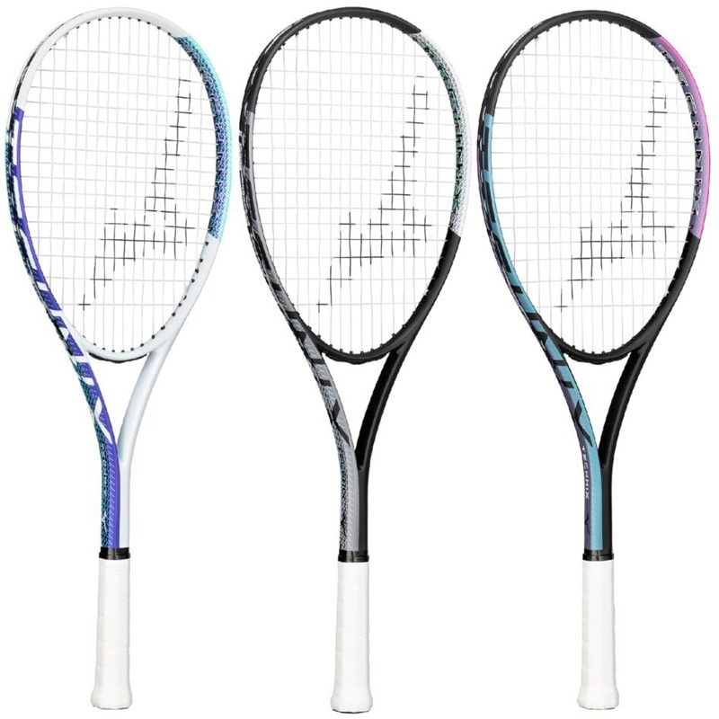 いちページ ガット張上済】ミズノ MIZUNO テクニクス 63JTN575 ソフトテニス