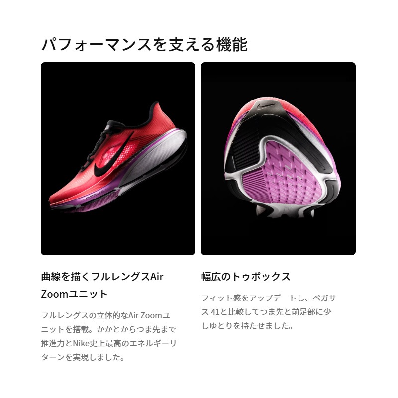 ナイキ NIKE WS エア ズーム ペガサス 42 IB1881-101 レディース