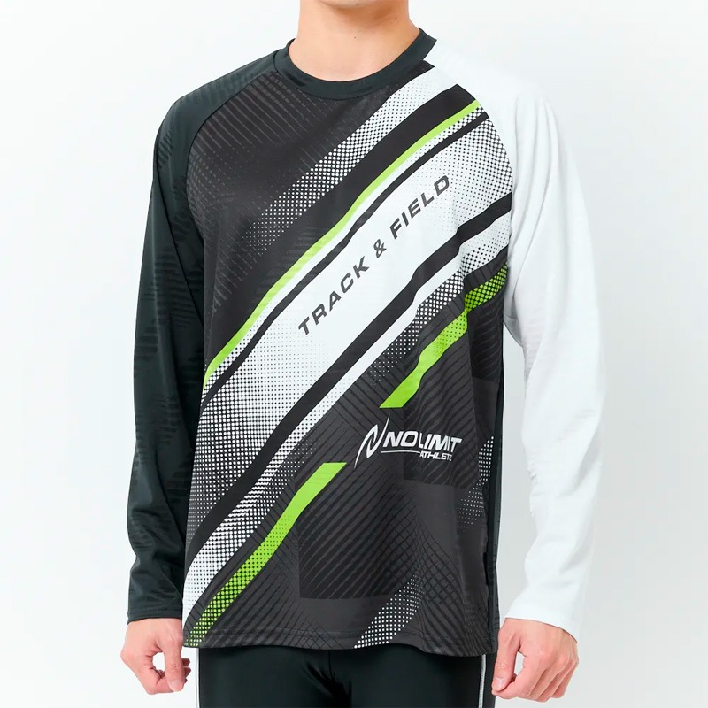 【寿　仁】 ニシスポーツ NISHI グラフィックジャカードロングスリーブシャツ