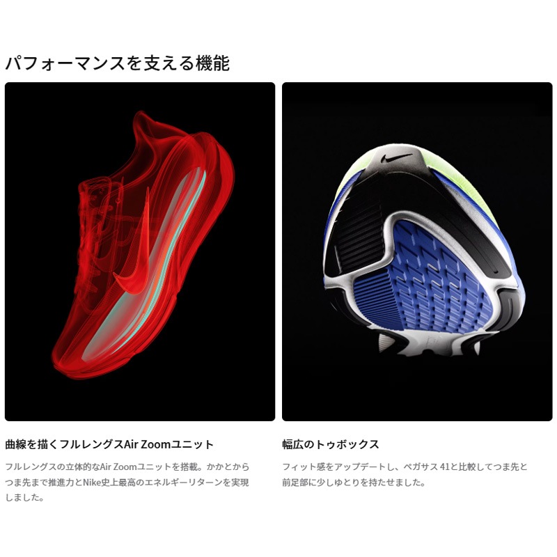 ナイキ NIKE エア ズーム ペガサス 42 RR II7210-100 メンズ マラソン