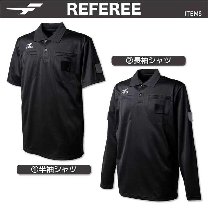 FINTA審判セット 半袖 長袖 ピステ カード類 Mサイズ フィンタ FINTA レフェリー 4点セット FT5977-0500 ユニセックス