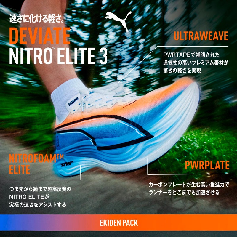 プーマ puma ウィメンズ ディヴィエイト ニトロ エリート 3 EKIDEN