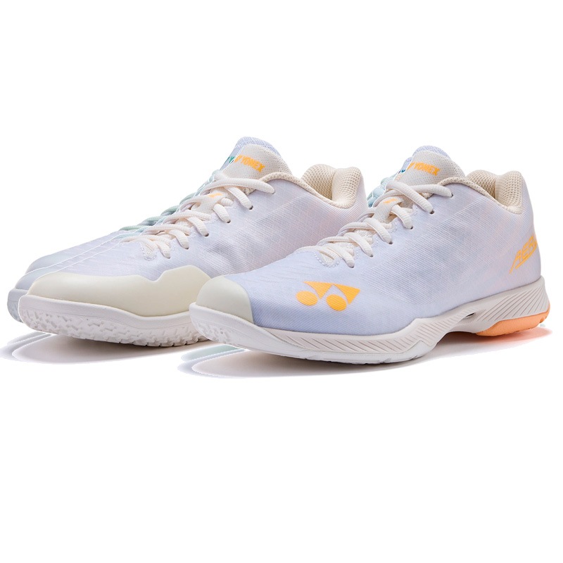 YONEX バドミントンシューズ ホワイト/ゴールド 27cm Yonex Badminton Shoe Power Cushion Strider Flow Wide (White/Gold