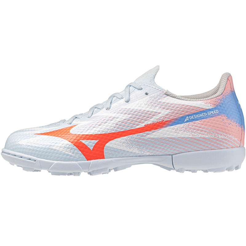 Mizuno Alpha サッカーシューズ ホワイト/レッド/ブルー ミズノ MIZUNO アルファ 3 セレクト ジュニア AS P1GE266522 ワイド