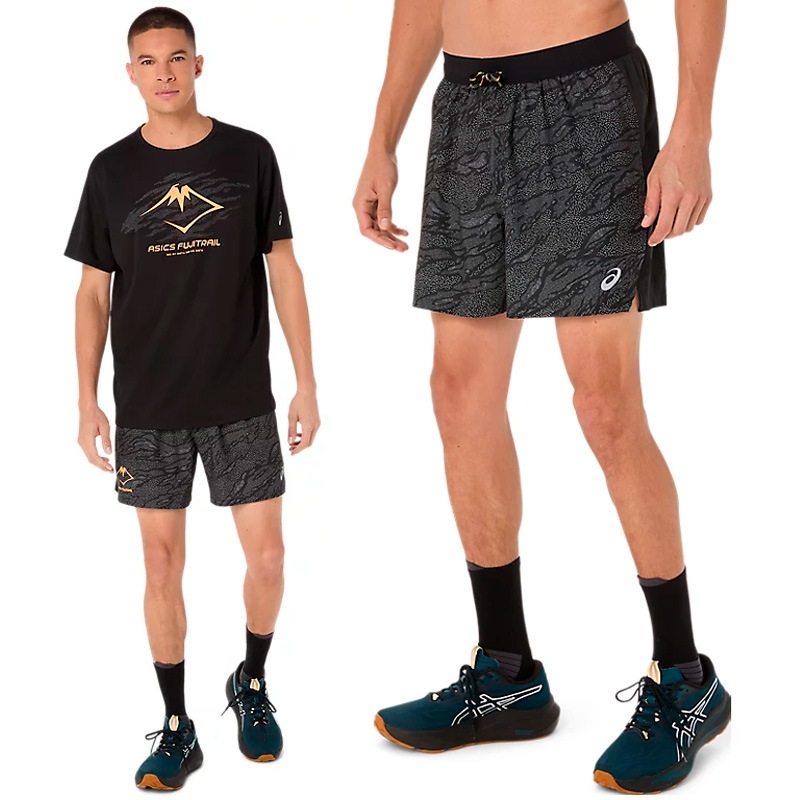 アシックス asics FUJITRAILグラフィック5インチショーツ