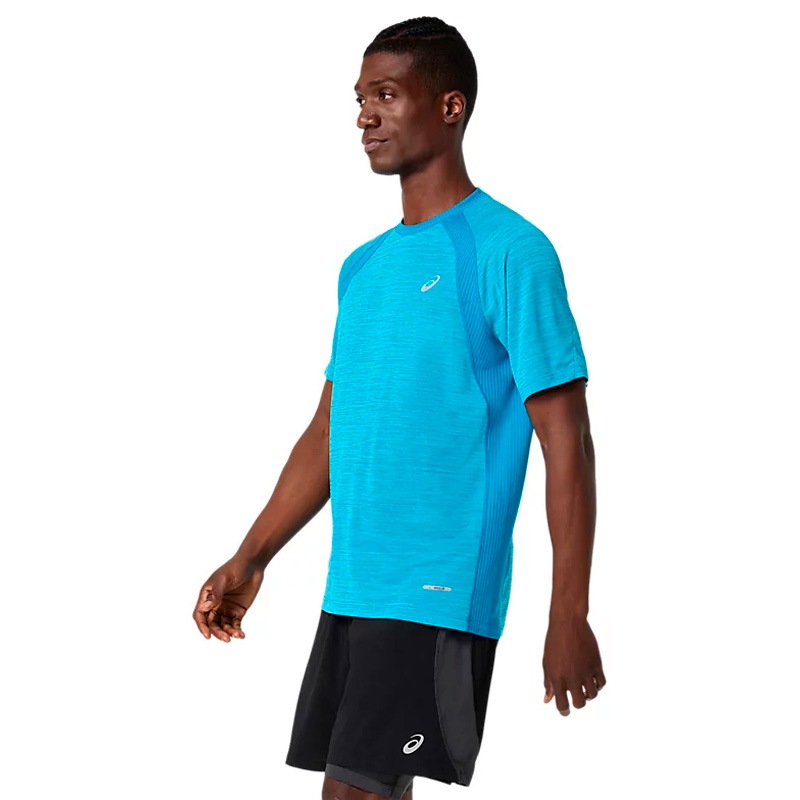 東京マラソン　asics 2011D442 陸上用シャツ Mサイズ アシックス（ASICS）（メンズ）ランニングドライ半袖シャツ 2011D242