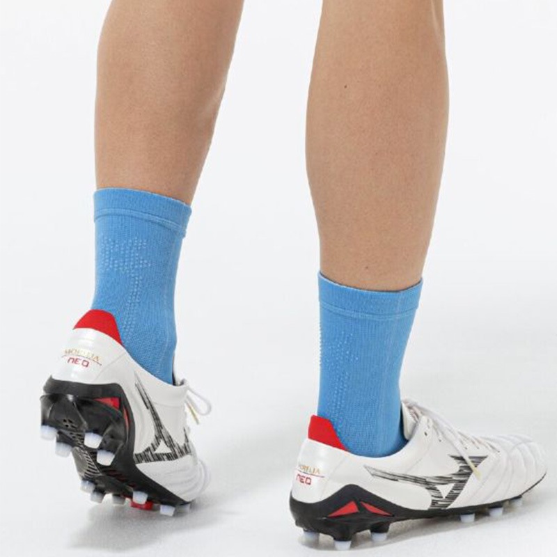 ミズノ MIZUNO ゼログライド NEO ショート ソックス 5本指 サックス