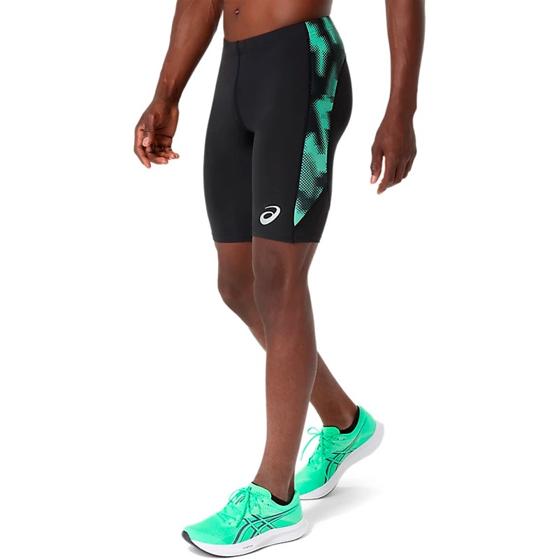 アシックス asics トラックグラフィックミドルタイツ 2091A831-001