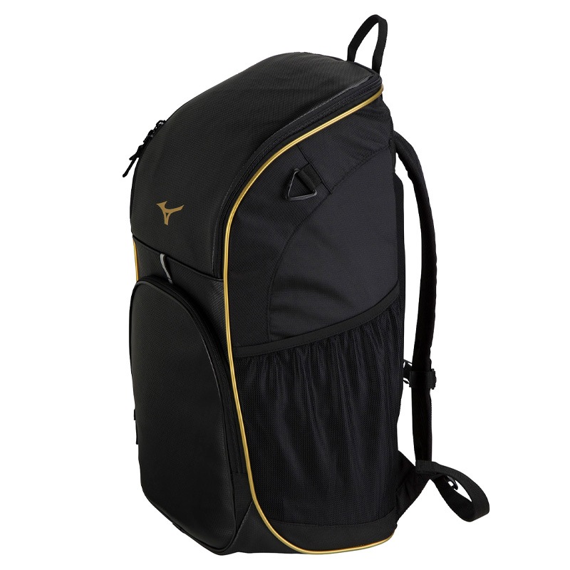 【色: ブラック/ゴールド】[ミズノ] バックパック チームバックパック 40 MIZUNO（ミズノ） ミズノ公式 チームバックパック 40L ブラック ユニ