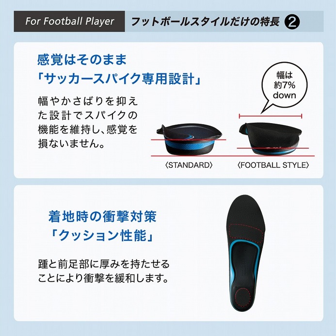 ZAMET ザムスト　サッカー用インソール　Lサイズ サッカー専用インソール ザムスト Footcraft FOOTBALL STYLE J