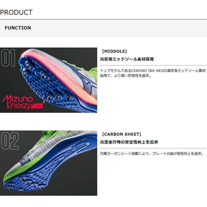 ミズノ MIZUNO ミズノスプリントNEO U1GA265001 ユニセックス 陸上