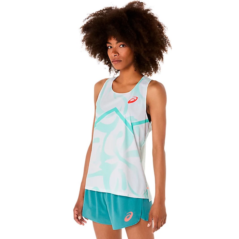 アシックス asics ウイメンズクールグラフィックシングレット 2092A475