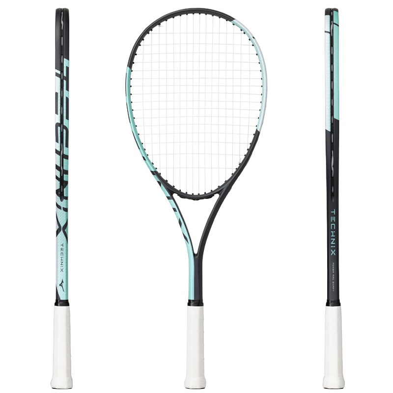 ミズノ ラケット F270 G1 ガット張上済】ミズノ MIZUNO テクニクス チャコール×ミント