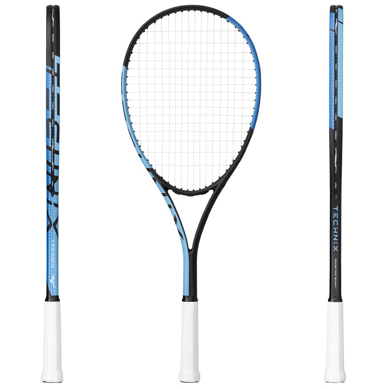 ガット張上済】ミズノ MIZUNO テクニクス ブラック×ブルー 63JTN67725