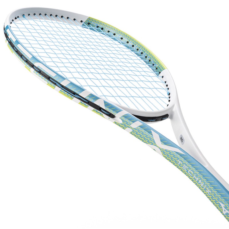 ガット張上済】ミズノ MIZUNO テクニクス ライム×スカイブルー