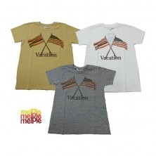 melple メイプル Tシャツ VACATION FLAG TEE