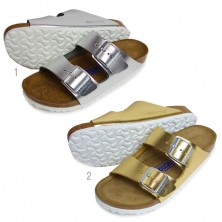 BIRKENSTOCK �ӥ륱�󥷥�ȥå� ���꥾�� �᥿��å� �쥶�� ��ǥ����� 2���ȥ�å� �٥�� �������
