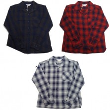 【FIVE BROTHER】チェック柄 開襟 オープンカラー シャツ FIVE BROTHER / ファイブブラザー】Open Collar L/S Shirt. 1960